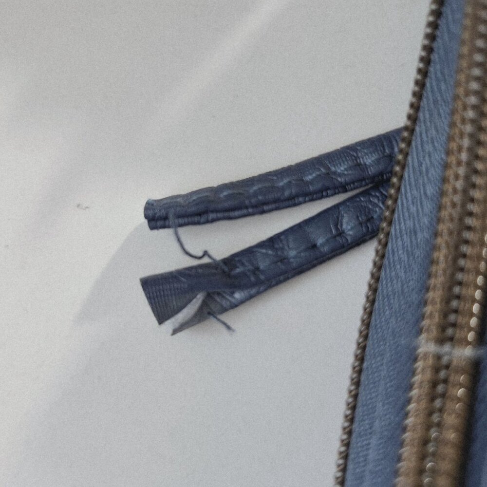 Stone & Co Embossed Smokey Denim Shoulder Bag With Adjustable Strap - Picture 9 of 14